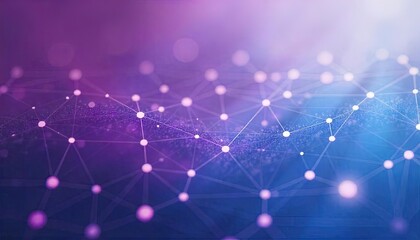 Abstract Network Connections Digital Data Visualization