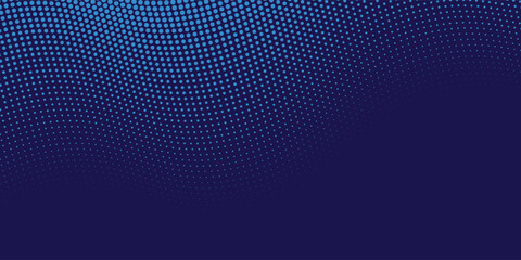 Abstract blue and red dynamic wavy line dotted texture ,Dark blue background with copy space. Modern futuristic simple dots pattern