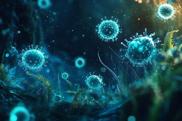 微生物の世界 - ウイルスの神秘的な拡がり