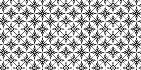 Seamless geometric pattern in black and white. Vector illustration.