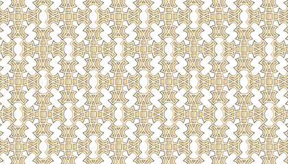 Golden Geometric Seamless Pattern Background, vector pattern