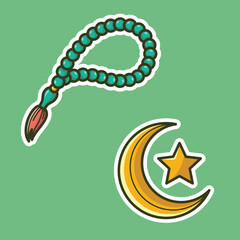 cute islamic muslim holiday thing and decorations