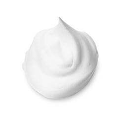 Sample of fluffy foam isolated on white