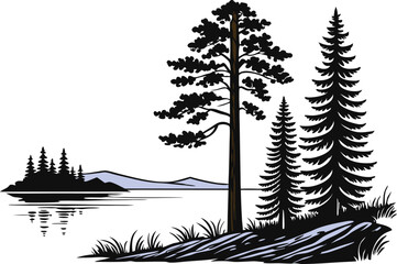 trees in the forest