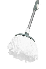 String mop isolated on white. Cleaning equipment