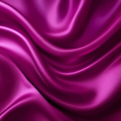 Obraz premium Silk satin. Dark purple pink magenta background. Gradient. Colorful background with space for design. Wavy folds. Shiny fabric. Valentine, Mother's day, romance.
