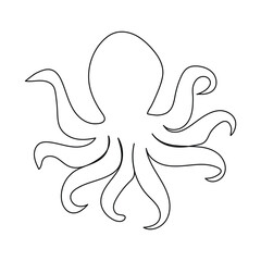 cartoon, animal, octopus, vector, illustration, sea, cute, funny, fun, silhouette, drawing, character, fish, art, nature, happy, smile, design, icon, marine, water, christmas, snake, squid, cat,