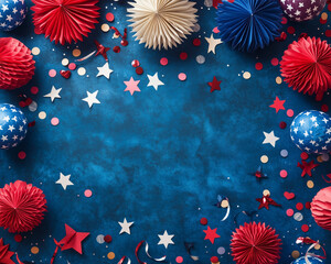 Fototapeta premium 4th july background 