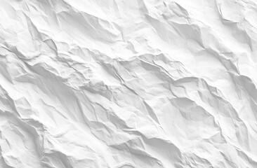 Fototapeta premium Crumpled white paper texture background (5)