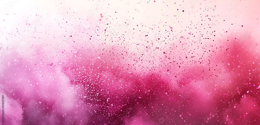 Poster a simple yet vibrant pink grainy gradient background illustration, adding a splash of color to any d
