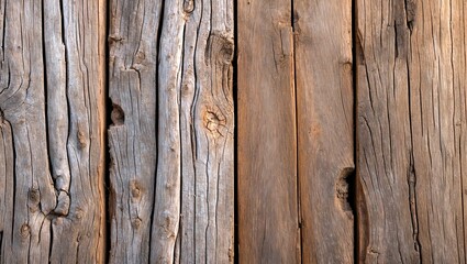 Fototapeta premium Weathered wooden planks showcasing natural grain texture