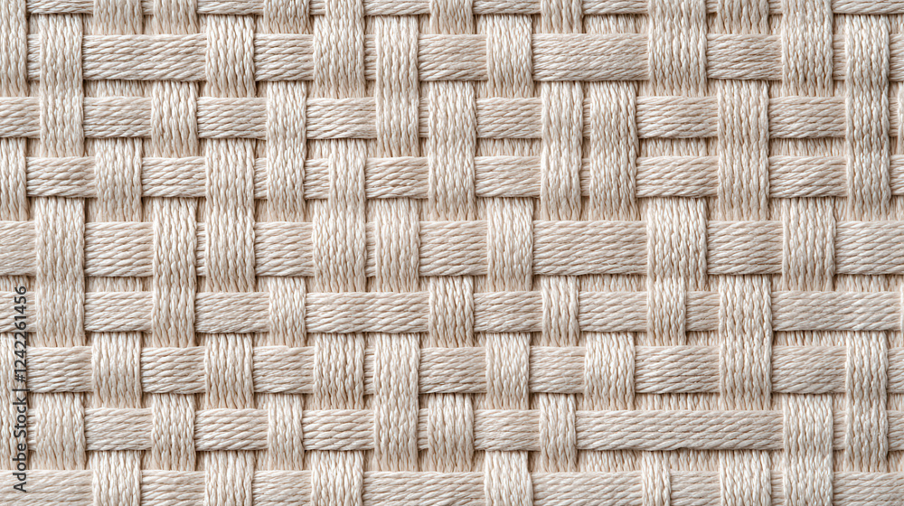 Leinwandbilder woven texture in soft beige tones, showcasing intricate patterns and craftsmanship. ideal for backgr
