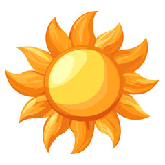 Naklejka premium Sun illustration art chandelier vector