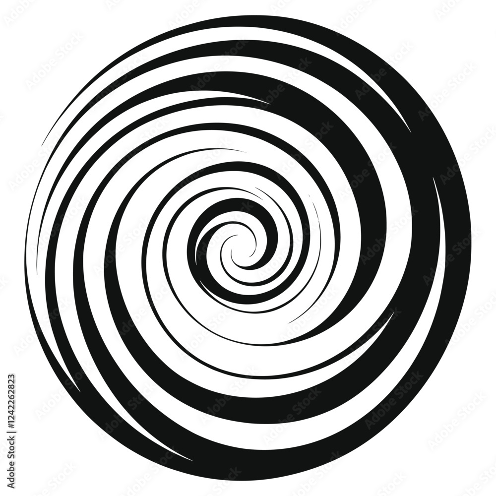 Poster spiral elements icon spiral abstract pattern vector