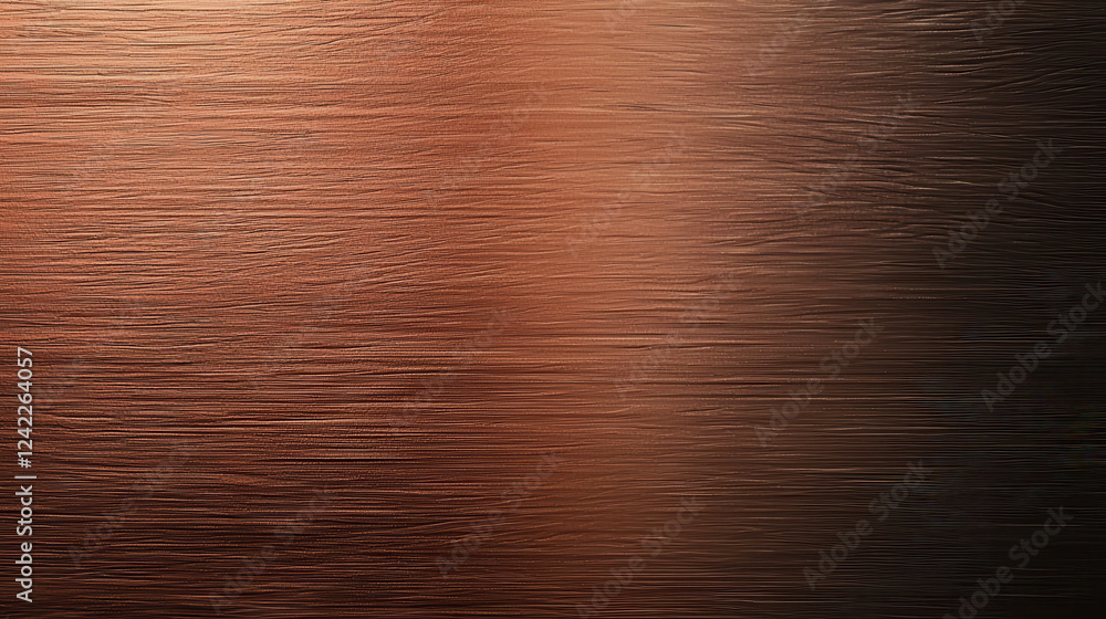 Poster high quality metallic copper texture with subtle gradients and lines. this showcases rich, warm colo