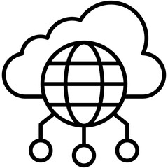 Cloud Networking Icon