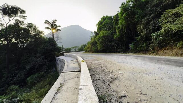 View of the mountains in Western Ghats of karnataka