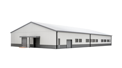 Modern Industrial Metal Building Exterior Stock Photo Perfect for Construction Real Estate and Architectural Websites