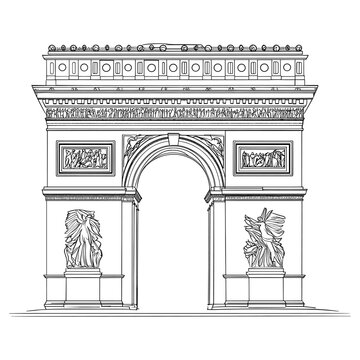 Art illustration triomphe drawing vector