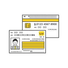 マイナンバーカード　表面　裏面