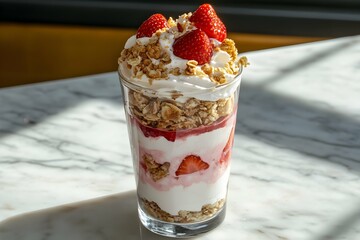 Strawberry Parfait background