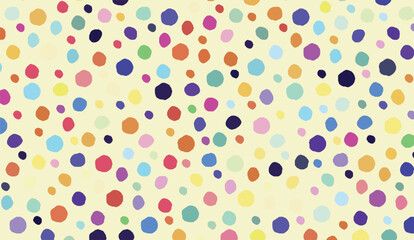 Vibrant Abstract Polka Dot Pattern: A Kaleidoscope of Hues and Shapes