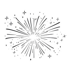 Sparkle illustration fireworks explosion vector