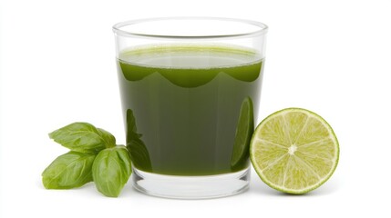 Green Juice with Lime and Basil