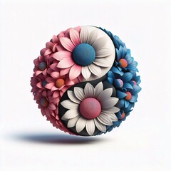 Obraz premium yin yang symbol