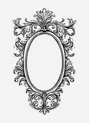 Individual hand drawn Vintage Frame vintage frame style vector
