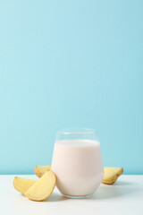 Potato milk, concept of fresh and healthy drink