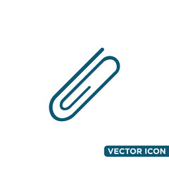 Simple Paperclip Icon Design Template