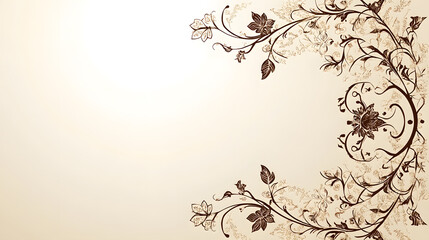 Fototapeta premium abstract floral background with flowers