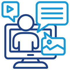 Obraz premium Storytelling Icon