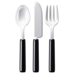 Spoon Fork Knife 3D Icon 