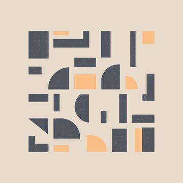 Abstract Geometric Pattern in Neutral Tones