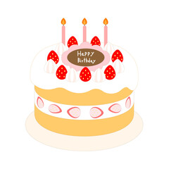バースディケーキ　イラスト