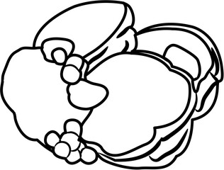Pancake breakfast coloring page