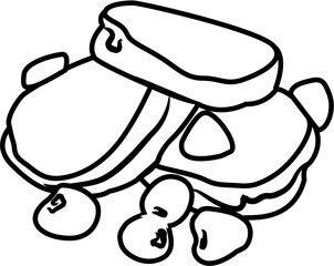 Pancake breakfast coloring page