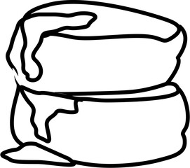 Pancake breakfast coloring page