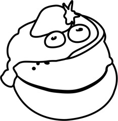 Pancake breakfast coloring page