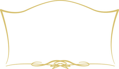 金の線で描かれた装飾フレーム