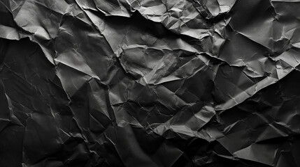 crumpled black paper