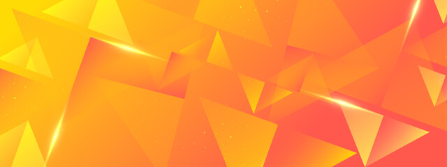Vibrant yellow and orange gradient geometric background ideal for presentations, invitations, and website designs