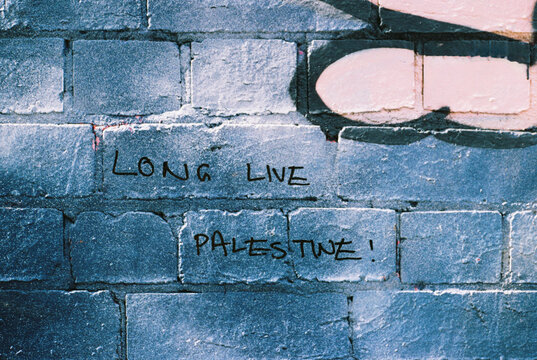 Expression of resilience on a vibrant urban wall