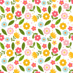 seamless pattern with autumn leaves