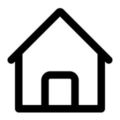 home icon on a white background