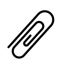paper clip icon vector illustration