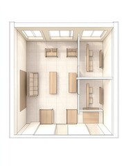 Architectural Blueprint: Modern Office Space Design.