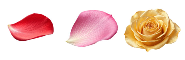 Rose Petals on White Surface, Rose Petal Accent, Elegant Flower Decor